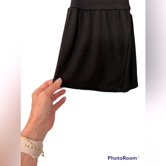 {WHBM} Black Bell Sleeve Knit Shift Dress Size M - Picture 6 of 9